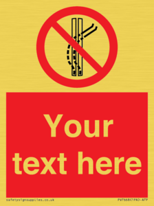 Custom prohibition Do not leave the tow track